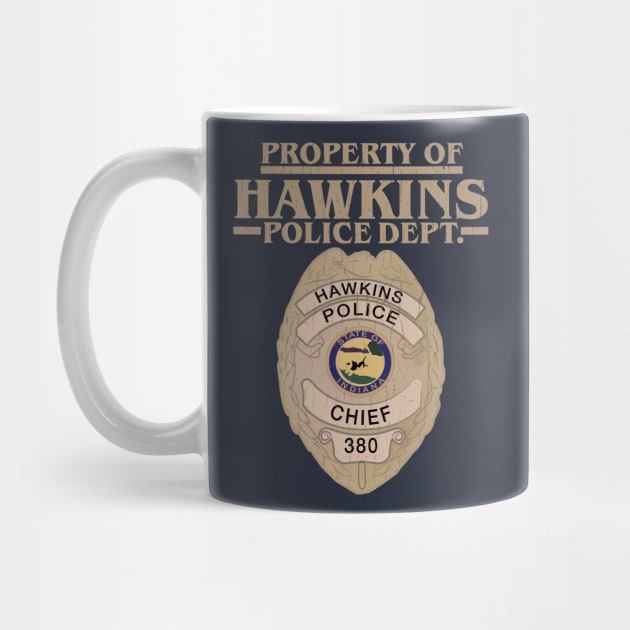 Property of Hawkins Police Dept. - Gold by Gimmickbydesign